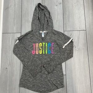 Girls Justice Hooded Shirt
